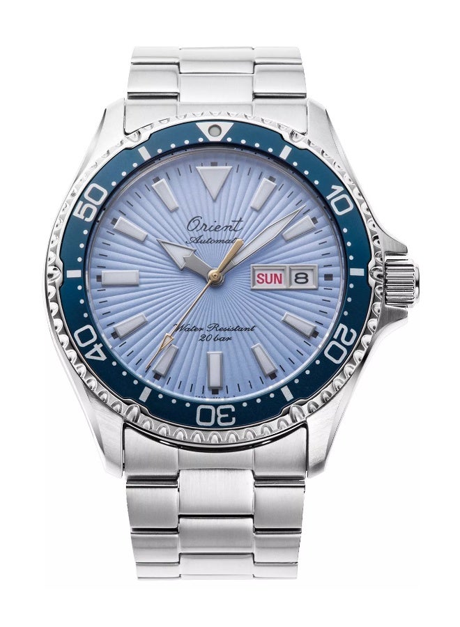 ORIENT Men 75th Anniversary Kamasu RA‑AA0823L39B Men’s Watch, Limited Edition Blue Sunburst Diver Dial 41.8 mm Case 200 M WR Automatic - Image 2