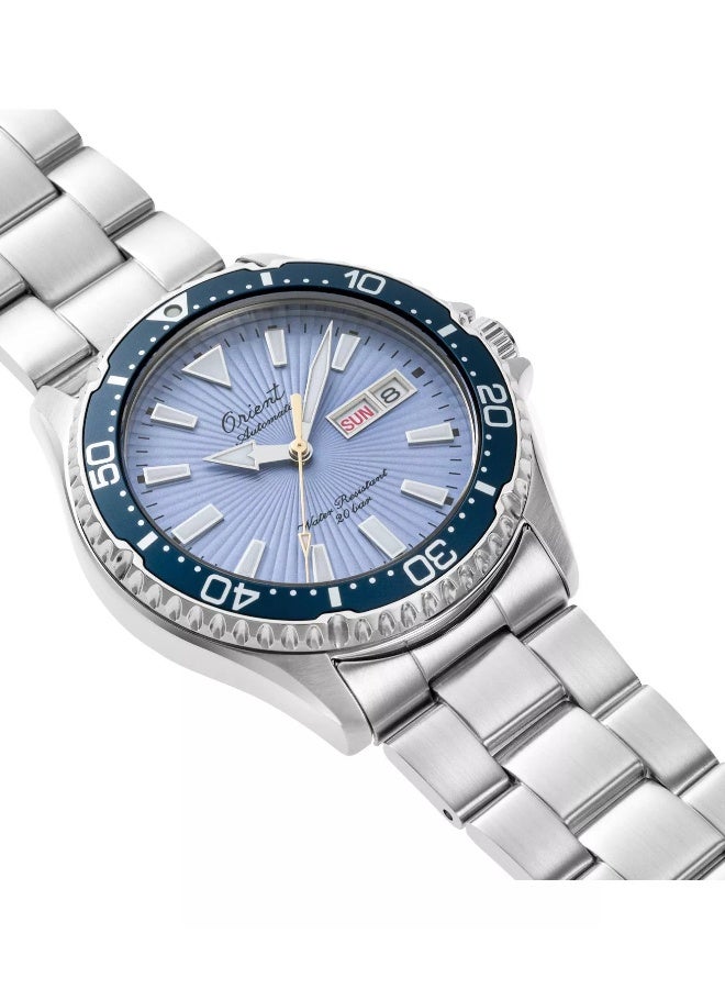 ORIENT Men 75th Anniversary Kamasu RA‑AA0823L39B Men’s Watch, Limited Edition Blue Sunburst Diver Dial 41.8 mm Case 200 M WR Automatic - Image 3