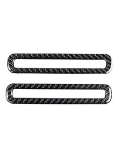 Carbon Fiber Door Ac Air-Outlet Frame Trim Sticker Fit For Ford Mustang