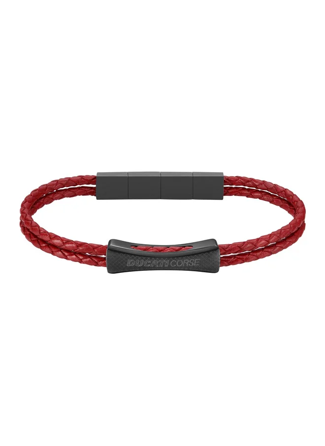 Ducati Corse Ducati Successo Red Bracelet For Men - DTAGB0000603