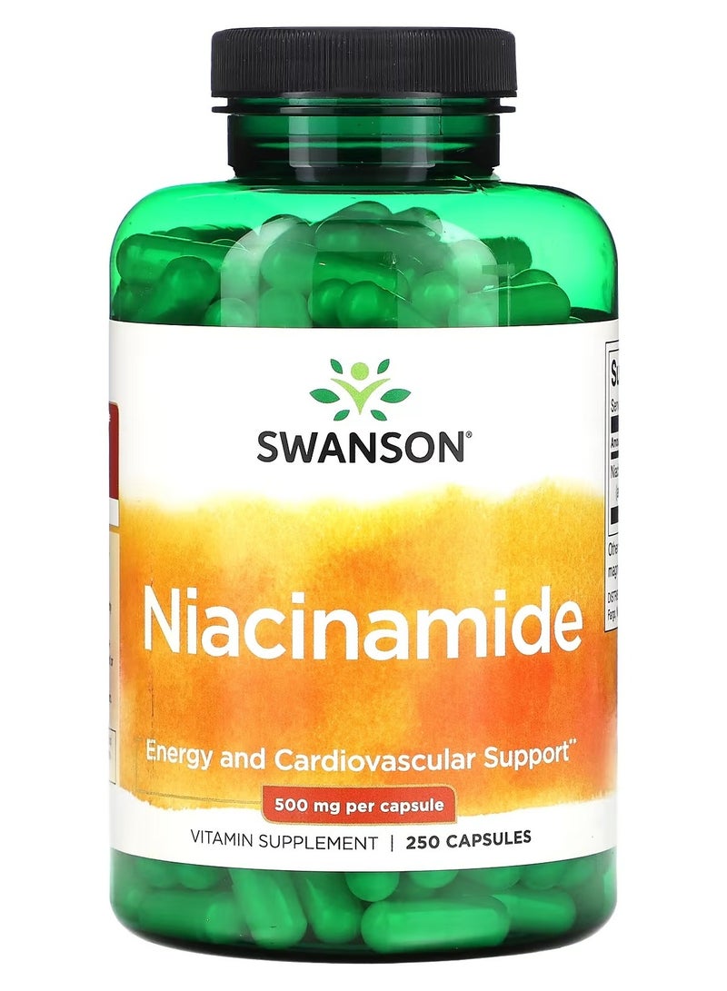 Swanson, Niacinamide, 500 mg, 250 Capsules