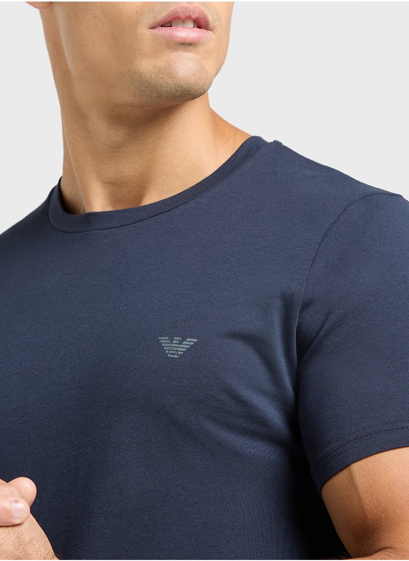EMPORIO ARMANI 2 Pack Crew Neck T-Shirt  - Image 4
