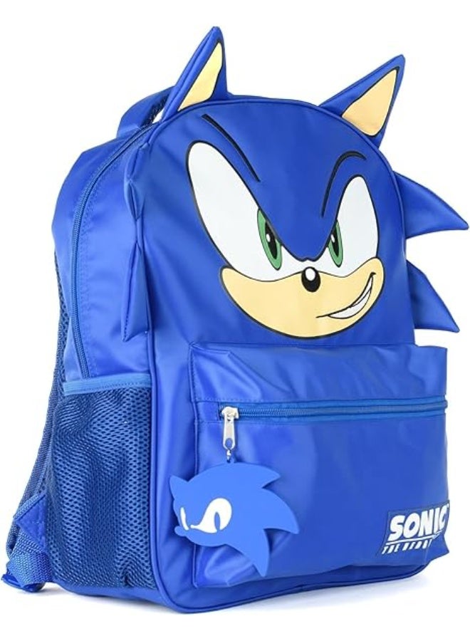 Sonic Backpack for Boys and Girls Bookbag with Adjustable Shoulder Straps and Padded Back 16 Inch - Image 2