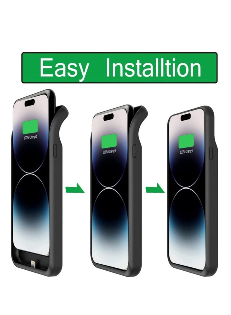 ELTRAZONE Battery Case for iPhone Series, Portable Battery Pack, Rechargeable Smart Charger Case, External Battery Charging Case, 4500 mah, Compatible with (iPhone 14 Pro Max) - Image 3
