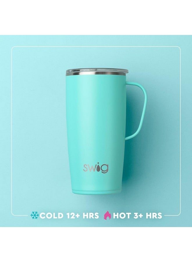 Swig Life Swig Life 22oz Travel Mug, Insulated Tumbler with Handle and Lid, Cup Holder Friendly, Dishwasher Safe, Stainless Steel, Travel Coffee Cup, Insulated Mug with Lid (Pumpkin Patch)  - Image 4