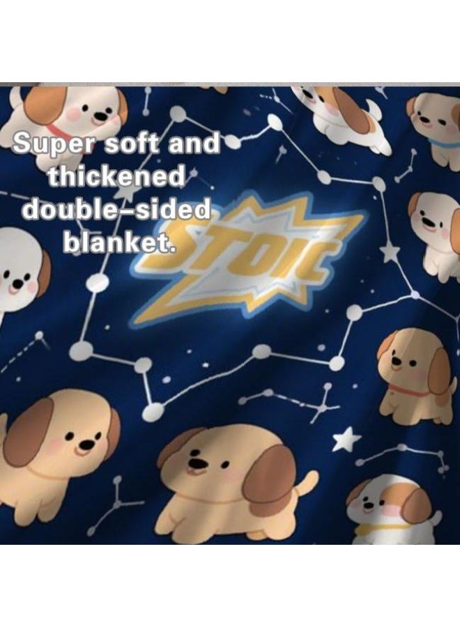 عام بطانية رقيقة من الفانيلا الكرتونية للأطفال والرضع (دافئة ومريحة، ومناسبة للنوم والألعاب) 70 سم * 100 سم - Image 4