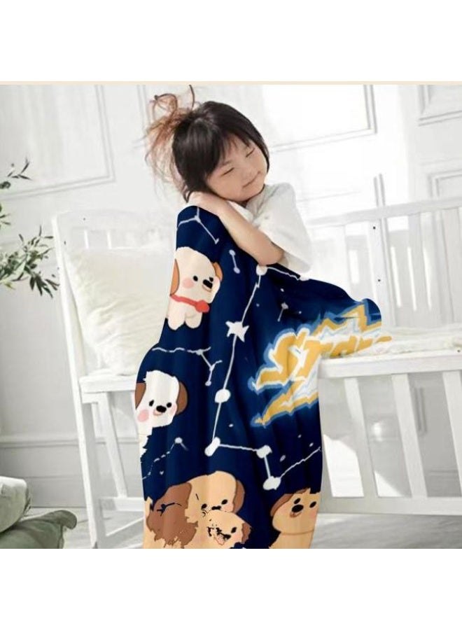 عام بطانية رقيقة من الفانيلا الكرتونية للأطفال والرضع (دافئة ومريحة، ومناسبة للنوم والألعاب) 70 سم * 100 سم - Image 3