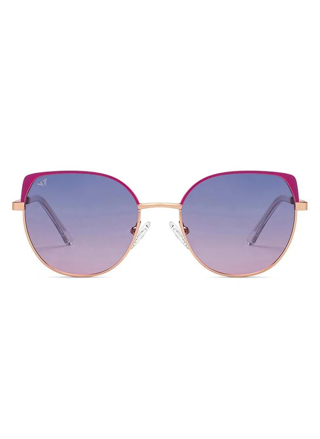 VINCENT CHASE Women's Full Rim Cat Eye Future Classics Branded Latest And Stylish Sunglasses Polarized And 100% UV Protected Women Small VC S16551