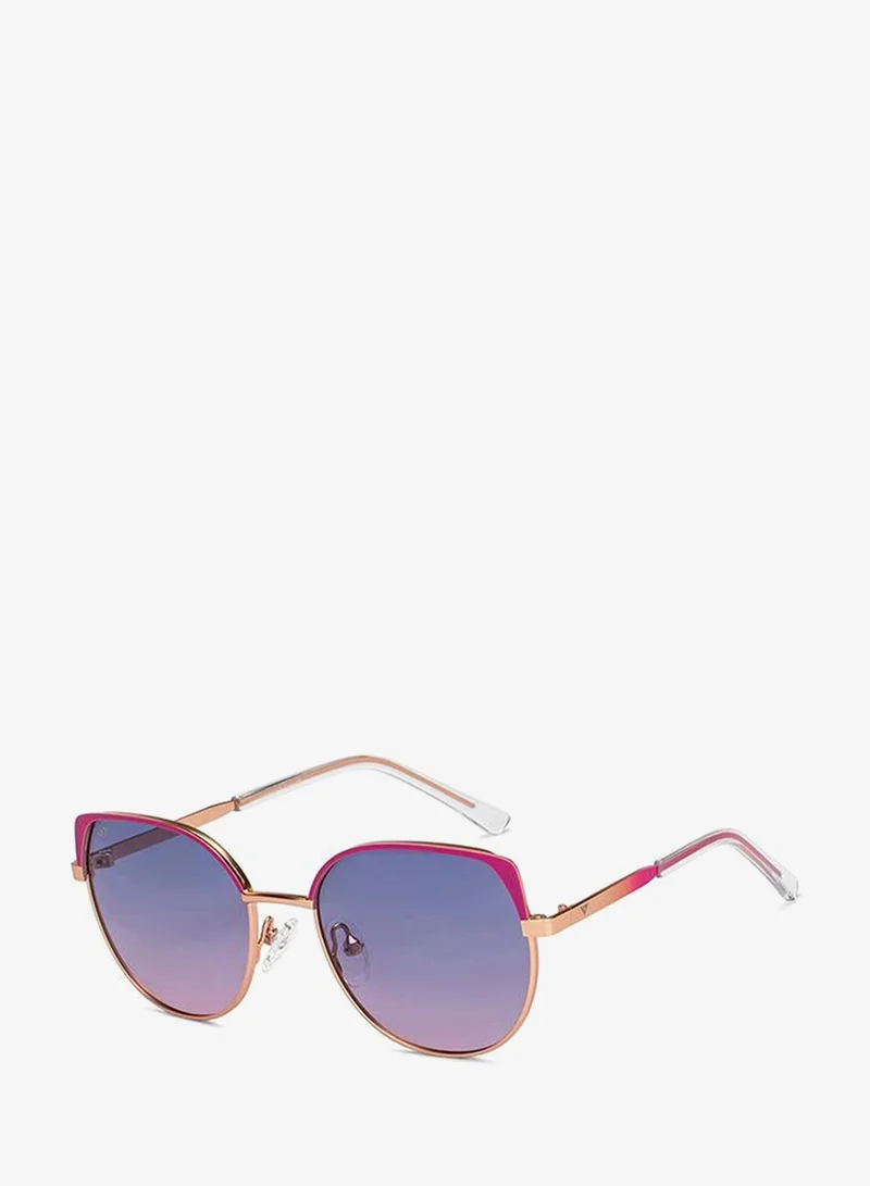 VINCENT CHASE Women's Full Rim Cat Eye Future Classics Branded Latest And Stylish Sunglasses Polarized And 100% UV Protected Women Small VC S16551