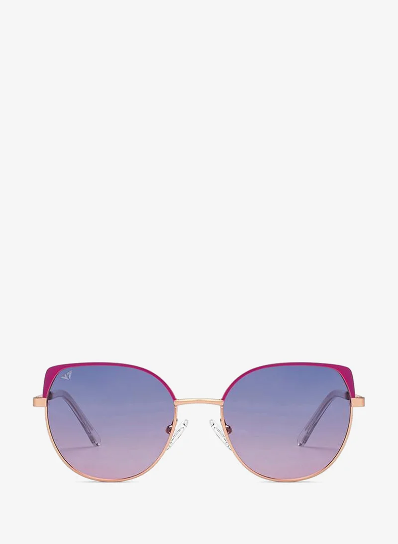 VINCENT CHASE Women's Full Rim Cat Eye Future Classics Branded Latest And Stylish Sunglasses Polarized And 100% UV Protected Women Small VC S16551