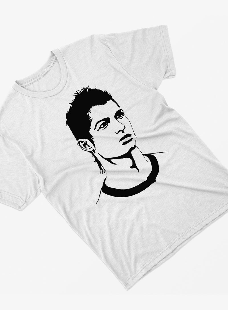Fashion World Cotton T-shirt Printed with High-quality Cristiano Ronaldo  - Image 2