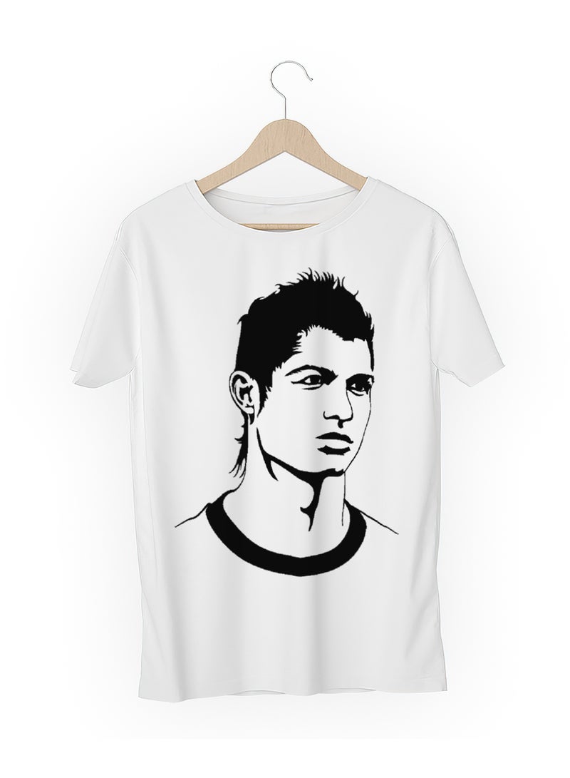Fashion World Cotton T-shirt Printed with High-quality Cristiano Ronaldo  - Image 3