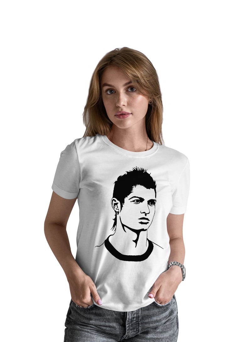 Fashion World Cotton T-shirt Printed with High-quality Cristiano Ronaldo  - Image 1