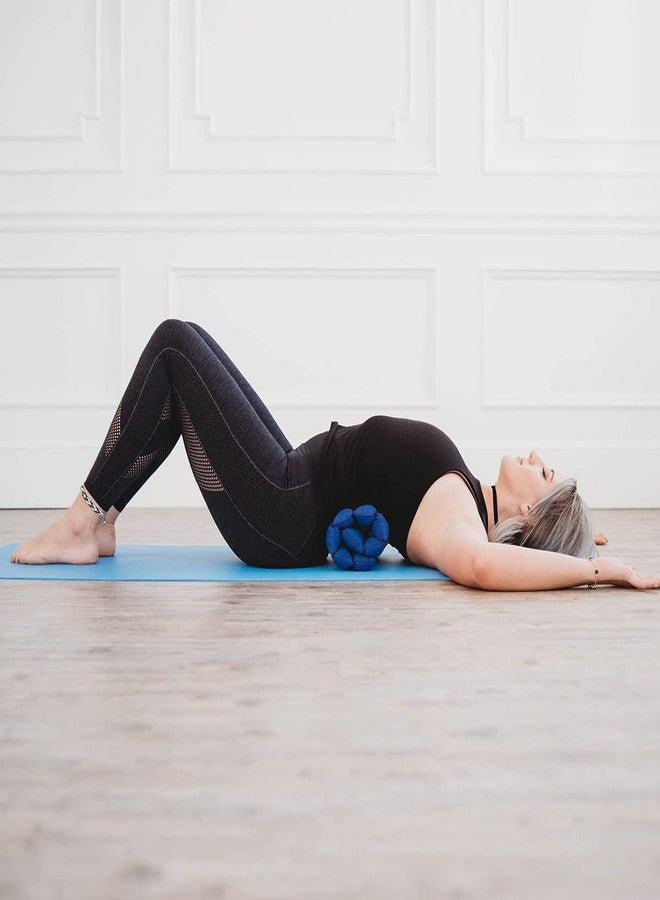 Zafuko Rollable Cushion - Black/Red - organic Kapok filling, use rolled or flat for yoga and meditation, lightweight, great car or seat cushion - Image 4