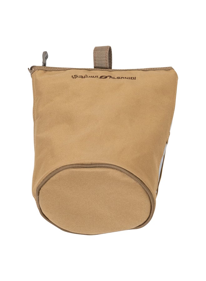 AL SANIDI Tea and sugar storage bag for trips, Kaki, Size 25*15.5*28Cm - Image 4