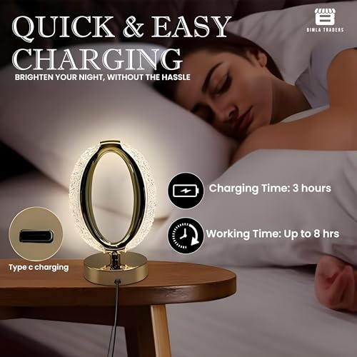 CRAE Acrylic Night Desk Lamp, Portable, Romantic Acrylic Night Desk Lamp for Bedroom, Home Furnishing Decoration - Image 5