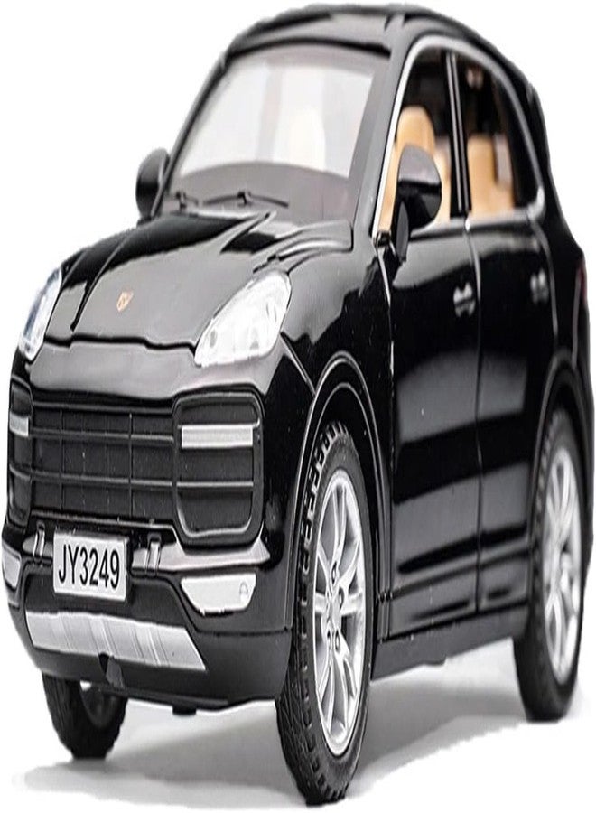 QQ Show سيارة لعبة QQ Show Play Boy 1:32 Porsche Cayenne Turbo مصنوعة من سبيكة معدنية مصبوبة، تعمل بنظام السحب للخلف، مزودة بأبواب قابلة للفتح وإضاءة وموسيقى، مناسبة للأطفال (متعددة الألوان). - Image 1