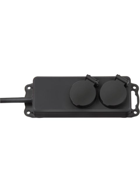 IP44 Licensed Mountable 2 Socket Outdoor Socket with 2 Meter Cable