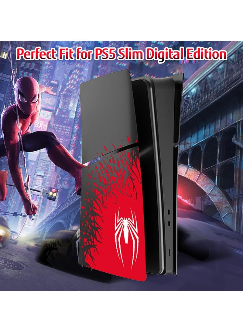 general Faceplate for PS5 Slim Digital Edition Superhero Spider Man 2 PS5 Slim Cover Plates Digital Console Premium for PlayStation 5 Slim - Image 3