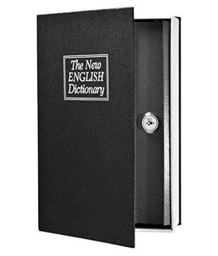 Birud Metal Hidden Secret Book Safe Security Dictionary Book, Safe Jewelry Box/Cash Locker for Home, Hotel, Travel, Temple etc SIZE : 24 x 15.5 x 5.5 cm - Image 2