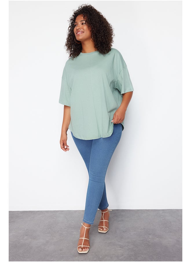 Mint 100% Cotton More Sustainable Oversize Knitted T-shirt TBBSS24BF00050 - pzsku/ZFF486392C1B9D582164DZ/45/_/1730939797/c2a7b1a0-70c3-4d69-9a18-bea54967efed