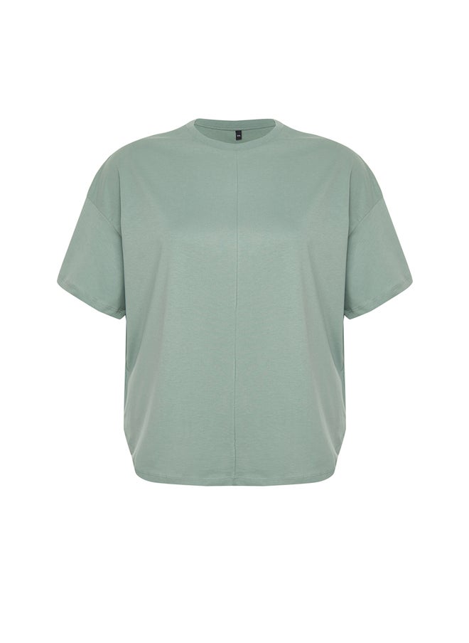 Mint 100% Cotton More Sustainable Oversize Knitted T-shirt TBBSS24BF00050 - pzsku/ZFF486392C1B9D582164DZ/45/_/1730939799/53175a6d-21bd-4551-94d6-0dbfe4413ccd