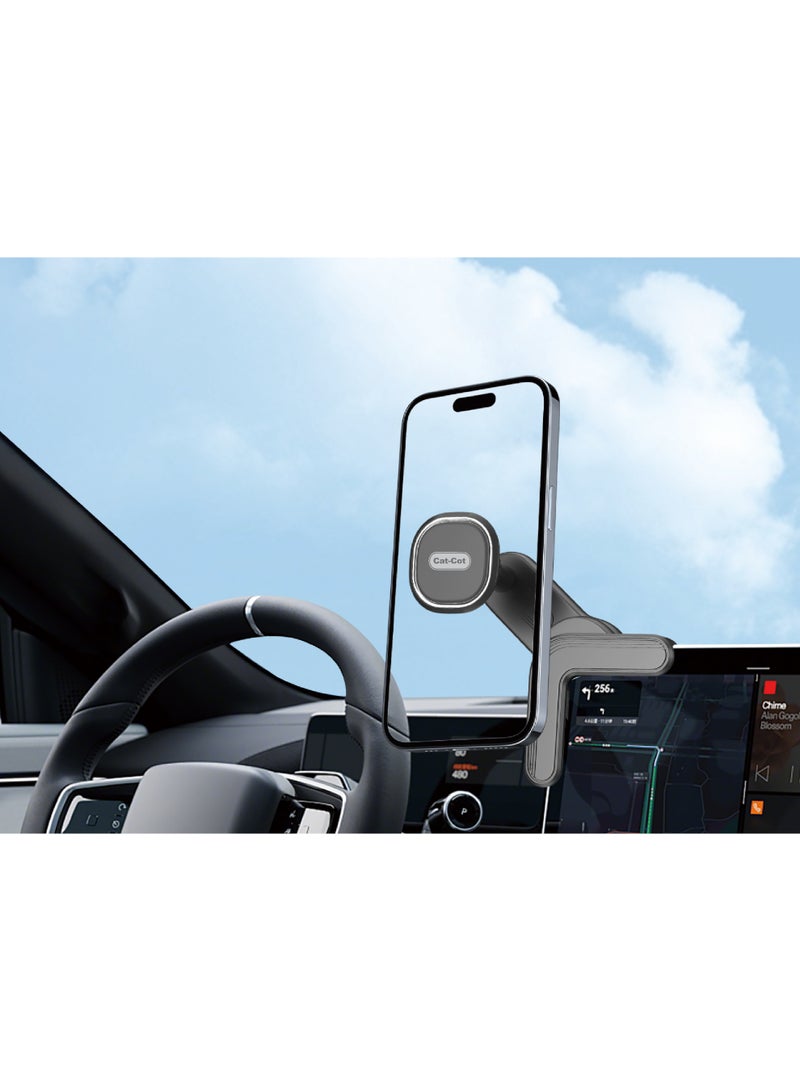 Cat - Cot حامل الهاتف المحمول للسيارة Cat-Cot | حامل هاتف مغناطيسي فائق للسيارة لشاشة التحكم المركزية | حامل هاتف مغناطيسي مستقر 360° | CT-41 - Image 2