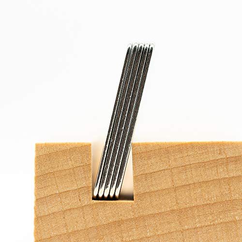 StayMax Rectangle Engraving Blanks Stainless Steel Stamping Blank Tags with Key Rings 25 Pack - Image 4