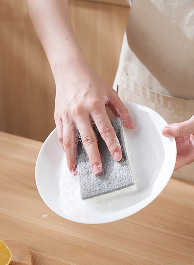 kinbata Kinbata Dishwashing Sponge Scouring Pad Kitchen Rags Magic Erase N Water Absorbent Durable Sponge Cleaning Cloth 6 Pieces Microfiber Anti-Scratch Dishwashing Sponge, Multi-Purpose Dishwashing Brush  - Image 5