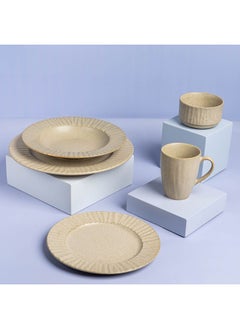 Porcelain 30 Piece Rustic Dinner Set
