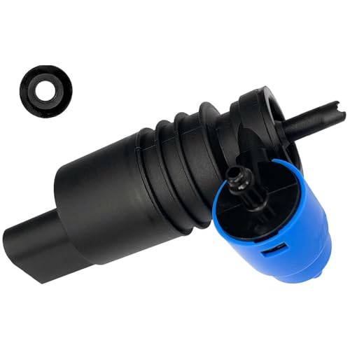 HHZL Windshield Washer Fluid Pump, Spray Front Windshield Wiper Pump Motor with Grommet Replacement 1J6955651 1K6955651 1T0955651A for BMW Chevrolet Ford Jeep Dodge Chrysler Volkswagen Audi（Blue） - Image 1