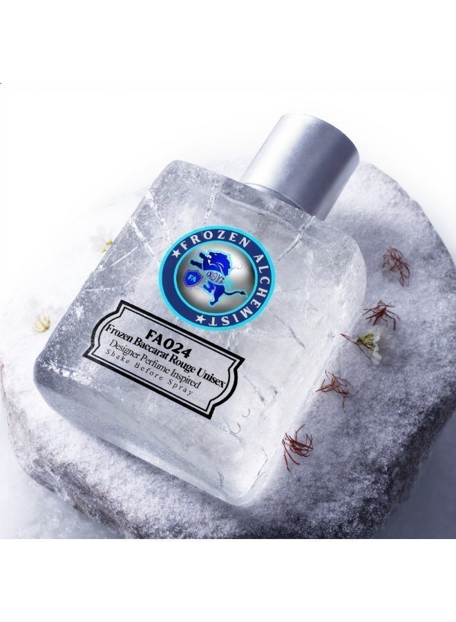 Frozen Alchemist Frozen Baccarat Rouge (FA024) EDP For Men & Women 100ml | Long Lasting Amber Woody Saffron Fragrance - Image 2