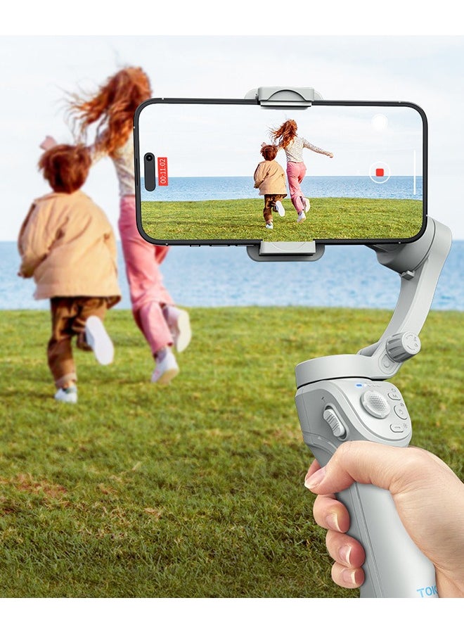 TOKQI - Gimbal Stabilizer for Smartphones, 3-axis Phone Gimbal for Android & iPhone, Phone Stabilizer for Video Recording with Face/Object Tracking - Image 1