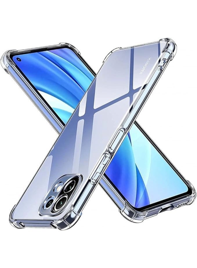Lion Store case for Xiaomi Mi 11 Lite 5G, youthful back with a soft silicone air cushion, shockproof and scratch-resistant, angled for impact protection, transparent rubber bumper - Image 1