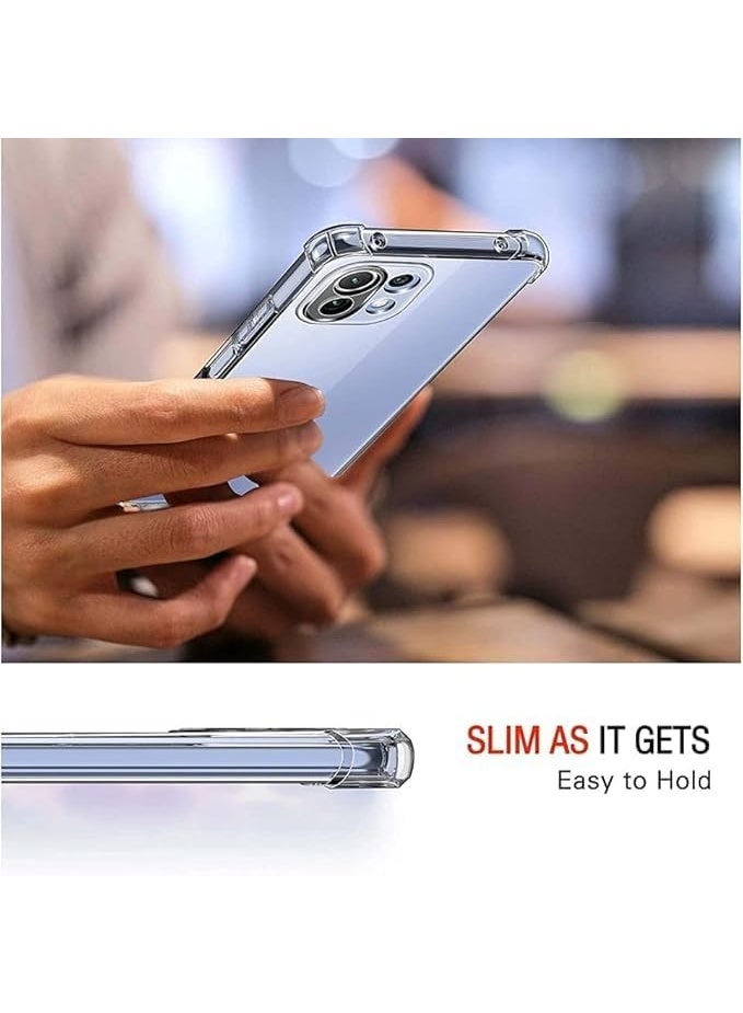 Lion Store case for Xiaomi Mi 11 Lite 5G, youthful back with a soft silicone air cushion, shockproof and scratch-resistant, angled for impact protection, transparent rubber bumper - Image 3