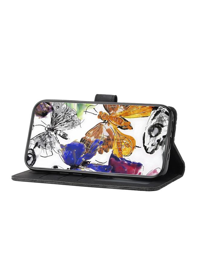S-TOP Case For Honor X7C 4G / 200 Smart Skin-feel Embossed Butterfly Leather Phone Case - Image 5
