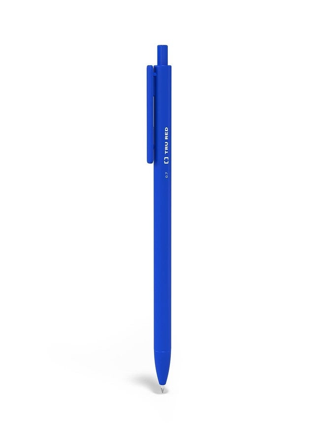 TRU RED Retractable Gel Pens, Medium Point 0.7mm, Blue Ink, 24 Pack - Quick‑Dry Pens for Smooth Everyday Writing - Image 2