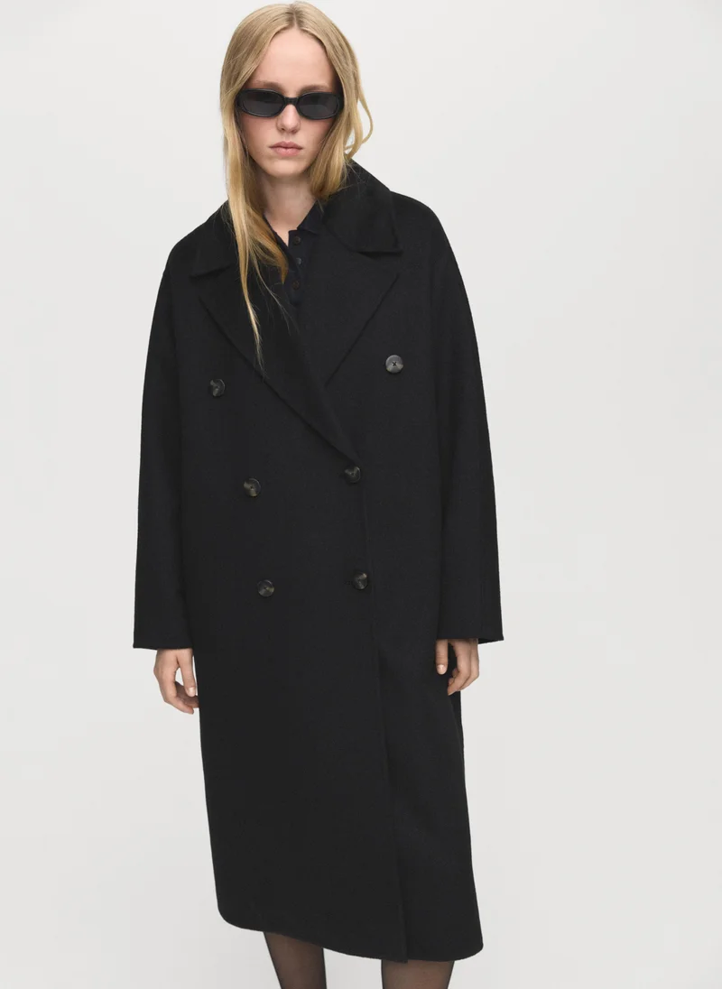 MANGO Handmade oversized wool coat