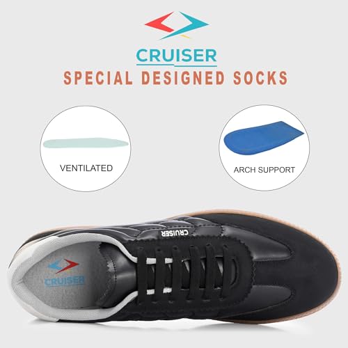 Cruiser Sneaker for Men | Comfort & Style with Soft Cushioned Insole | Trendy Lace-Up Design for Casual Outfits 2608-1 - Image 5
