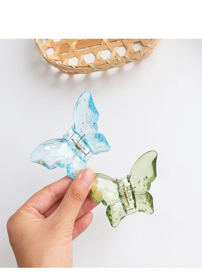 FICTIOUS Butterfly Hair Clips Butterfly Claw Clips Hair Clips For Women Hair Clips For Thick Hair Matte Hair Clips Medium Hair Clips Big Butterfly Clips For Women Cute Hair Clips (12 pc, Multi Color) - Image 3