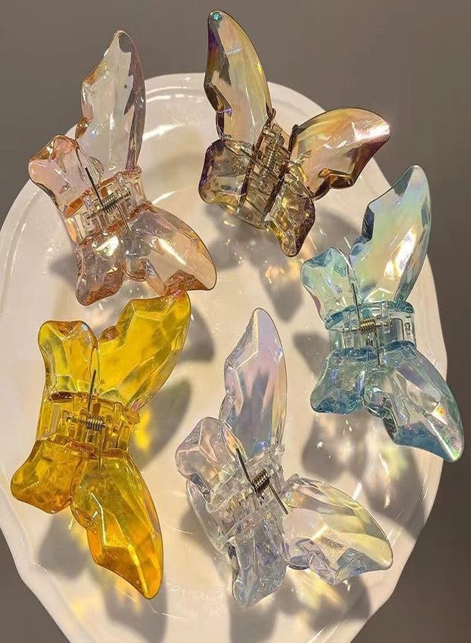 FICTIOUS Butterfly Hair Clips Butterfly Claw Clips Hair Clips For Women Hair Clips For Thick Hair Matte Hair Clips Medium Hair Clips Big Butterfly Clips For Women Cute Hair Clips (12 pc, Multi Color) - Image 4