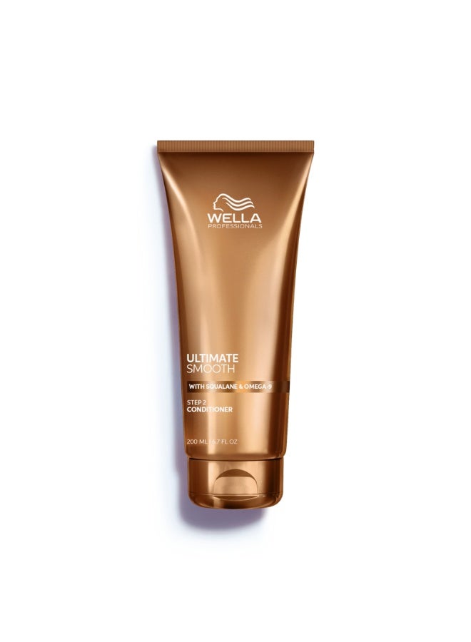 Wella Professionals بلسم ويلا بروفيشنالز ألتيميت سموذ، علاج للشعر الجاف والمجعد، يغذي، ينعم ويضيف لمسة لامعة، آمن للألوان، مع سكوالان وأوميغا 9، 200 مل - Image 1