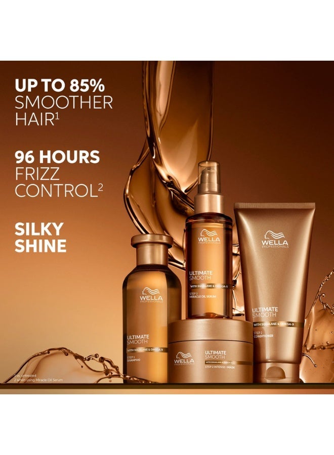 Wella Professionals بلسم ويلا بروفيشنالز ألتيميت سموذ، علاج للشعر الجاف والمجعد، يغذي، ينعم ويضيف لمسة لامعة، آمن للألوان، مع سكوالان وأوميغا 9، 200 مل - Image 5