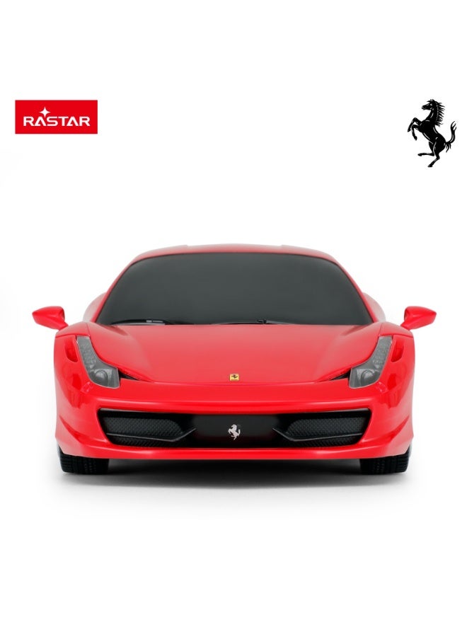 راستار سيارة راستر فيراري 458 إيطاليا بتحكم عن بعد - كاملة الوظائف، مقياس 1:18، أحمر - Image 2