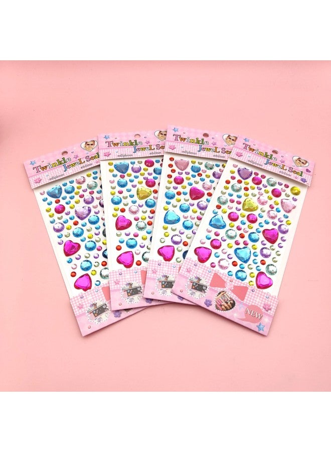 Explosions DIY Acrylic Diamond Sticker Photo Frame Decorative Sticker Accessories Material Closed Bag Water Drops Love Piece-Specifications Support Image Upload:Medium Card Colorful Love Baby's Breath 10*22.5cm - Image 1