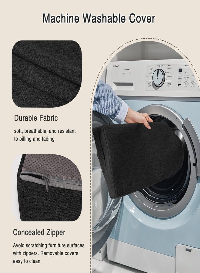 OVOV Recliner Cushions for Elderly 20"x20"x4" Thick Seat Cushion for Recliner Chair Large Square Non Slip Chair Pads with Washable Cover for Armchair Couch Black - Image 4