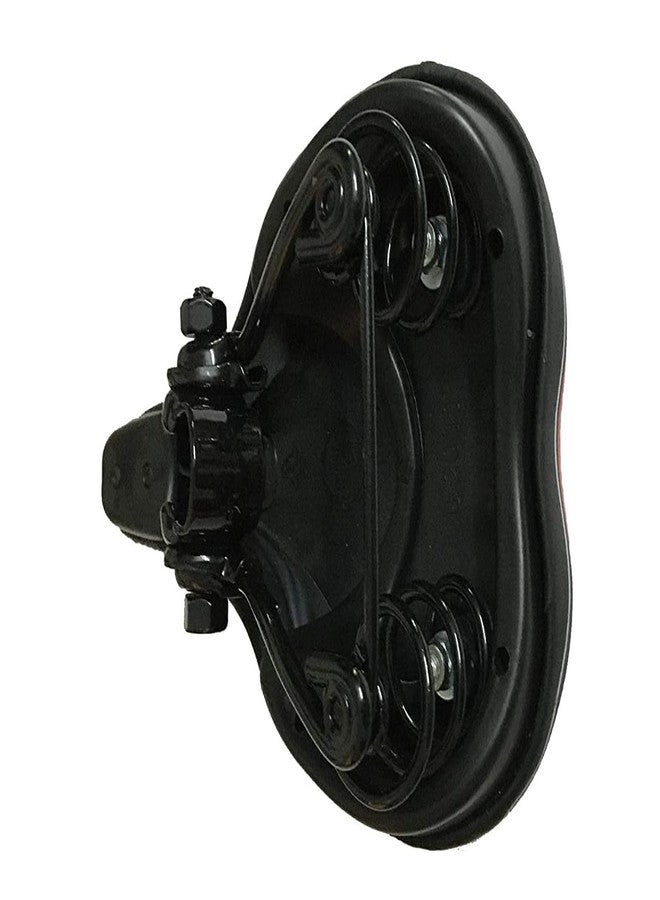 Impetus Unisex Bicycle Saddle Dimension 258X170mm Dual Springs at Bottom Soft Cushion at Top PU Form 24Inch 26Inch 27Inch 29Inch Tire Size Cycle Seat Complete for Age Above 9 Yrs (Black/Red) - Image 4