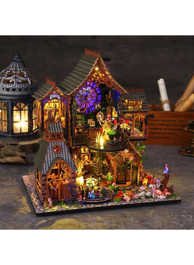 Bluejw DIY Cabin Magic Forest Handmade Assembled Model Villa Decoration Creative Heart-Walking Gift For Men And Women - Image 4