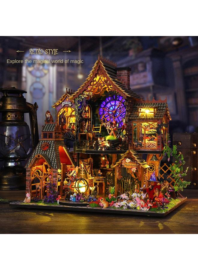 Bluejw DIY Cabin Magic Forest Handmade Assembled Model Villa Decoration Creative Heart-Walking Gift For Men And Women - Image 3