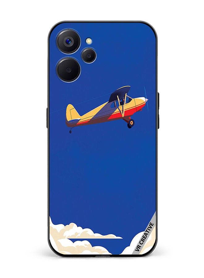 VR CREATIVE Protective Case Cover For Realme 10 5G Airplane Design Multicolour - Image 1